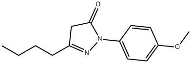 3-butyl-1-(4-methoxyphenyl)-4,5-dihydro-1H-pyrazol-5-one Struktur