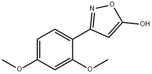 3-(2,4-ジメトキシフェニル)-1,2-オキサゾール-5-オール 化學(xué)構(gòu)造式