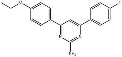 4-(4-ethoxyphenyl)-6-(4-fluorophenyl)pyrimidin-2-amine Struktur