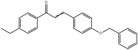 (2E)-3-[4-(benzyloxy)phenyl]-1-(4-ethylphenyl)prop-2-en-1-one Struktur