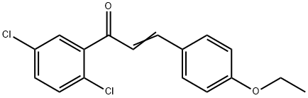 (2E)-1-(2,5-dichlorophenyl)-3-(4-ethoxyphenyl)prop-2-en-1-one Struktur