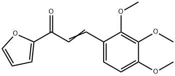 (2E)-1-(furan-2-yl)-3-(2,3,4-trimethoxyphenyl)prop-2-en-1-one Struktur