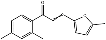 (2E)-1-(2,4-ジメチルフェニル)-3-(5-メチルフラン-2-イル)プロプ-2-エン-1-オン 化學(xué)構(gòu)造式