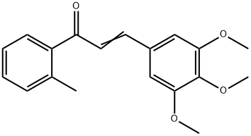 (2E)-1-(2-methylphenyl)-3-(3,4,5-trimethoxyphenyl)prop-2-en-1-one Struktur