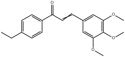 (2E)-1-(4-ethylphenyl)-3-(3,4,5-trimethoxyphenyl)prop-2-en-1-one Struktur