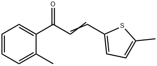 (2E)-1-(2-methylphenyl)-3-(5-methylthiophen-2-yl)prop-2-en-1-one, 1354942-13-4, 結(jié)構(gòu)式