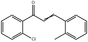 (2E)-1-(2-chlorophenyl)-3-(2-methylphenyl)prop-2-en-1-one Struktur