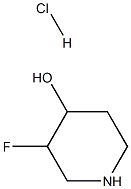 3-Fluoropiperidin-4-ol hydrochloride Struktur