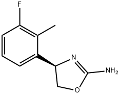 (R)-4-(3-FLUORO-2-METHYLPHENYL)-4,5-DIHYDROOXAZOL-2-AMINE Struktur