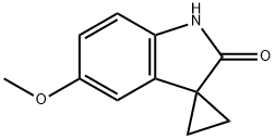 5'-Methoxy-1'H-spiro[cyclopropane-1,3'-indole]-2'-one Struktur