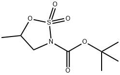 3-Boc-5-methyl-1,2,3-oxathiazolidine 2,2-dioxide Struktur