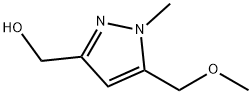 (5-Methoxymethyl-1-methyl-1H-pyrazol-3-yl)-methanol Struktur