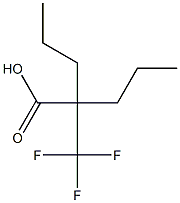 2-Propyl-2-trifluoromethyl-pentanoic acid Struktur