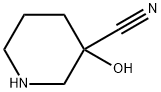 3-Hydroxy-piperidine-3-carbonitrile Struktur