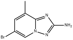 6-Bromo-8-methyl-[1,2,4]triazolo[1,5-a]pyridin-2-ylamine Structure