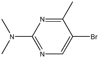 5-bromo-N,N,4-trimethylpyrimidin-2-amine Struktur