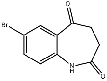 7-bromo-3,4-dihydro-1H-1-benzazepine-2,5-dione Struktur