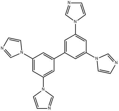 3,3',5,5'-tetra(1H-imidazol-1-yl)-1,1'-biphenyl Struktur