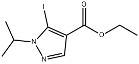 ETHYL 5-IODO-1-ISOPROPYL-1H-PYRAZOLE-4-CARBOXYLATE Struktur