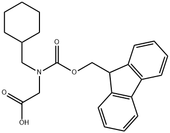 N-Fmoc-N-(cyclohexylmethyl)-glycine Struktur