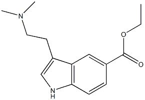 1H-Indole-5-carboxylic acid, 3-[2-(dimethylamino)ethyl]-, ethyl ester Struktur