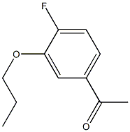 1-(4-fluoro-3-propoxyphenyl)ethanone Struktur