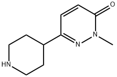 2-methyl-6-(piperidin-4-yl)pyridazin-3(2H)-one Struktur