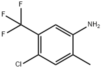 4-CHLORO-2-METHYL-5-(TRIFLUOROMETHYL)ANILINE Struktur