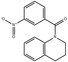 1-(3-nitrobenzoyl)-1,2,3,4-tetrahydroquinoline Struktur