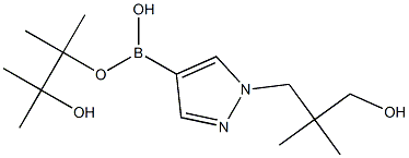 (1-(3-HYDROXY-2,2-DIMETHYLPROPYL)-1H-PYRAZOL-4-YL)BORONIC ACID PINACOL ESTER Struktur