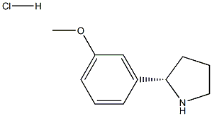 3-((2S)PYRROLIDIN-2-YL)-1-METHOXYBENZENE HYDROCHLORIDE Struktur