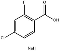 4-CHLORO-2-FLUOROBENZOIC ACID SODIUM SALT Struktur