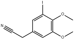 (3-Iodo-4,5-dimethoxy-phenyl)-acetonitrile Struktur