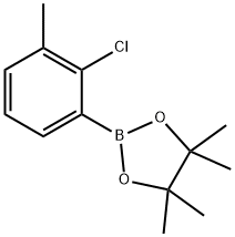 1,3,2-Dioxaborolane, 2-(2-chloro-3-methylphenyl)-4,4,5,5-tetramethyl- Struktur