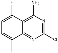 2-chloro-5-fluoro-8-methylquinazolin-4-amine Struktur