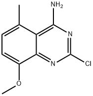 2-chloro-8-methoxy-5-methylquinazolin-4-amine Struktur