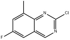 2-chloro-6-fluoro-8-methylquinazoline Struktur