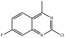 2-chloro-7-fluoro-4-methylquinazoline Struktur