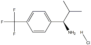 (1R)-2-METHYL-1-[4-(TRIFLUOROMETHYL)PHENYL]PROPYLAMINE HYDROCHLORIDE Struktur