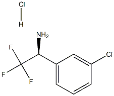 (S)-2,2,2-Trifluoro-1-(3-chloro-phenyl)-ethylamine hydrochloride Struktur