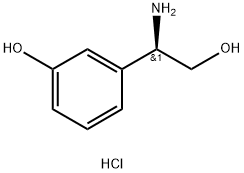 (2R)-2-AMINO-2-(3-HYDROXYPHENYL)ETHAN-1-OL HYDROCHLORIDE Struktur