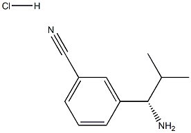 3-((S)-1-AMINO-2-METHYLPROPYL)BENZONITRILE HYDROCHLORIDE Struktur