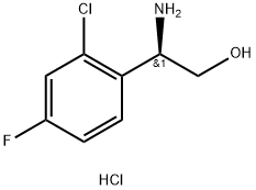 (2R)-2-AMINO-2-(2-CHLORO-4-FLUOROPHENYL)ETHAN-1-OL HYDROCHLORIDE Struktur