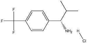 (1S)-2-METHYL-1-[4-(TRIFLUOROMETHYL)PHENYL]PROPYLAMINE HYDROCHLORIDE Struktur