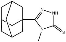 3-(1-Adamantyl)-4-methyl-5-mercapto-1,2,4-triazole Struktur