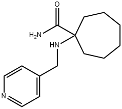 1-{[(pyridin-4-yl)methyl]amino}cycloheptane-1-carboxamide Struktur