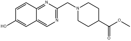 methyl 1-((6-hydroxyquinazolin-2-yl)methyl)piperidine-4-carboxylate Struktur