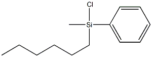 Benzene, (chlorohexylmethylsilyl)- Struktur