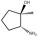 (1R,2R)-2-amino-1-methylcyclopentan-1-ol Struktur