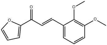 (2E)-3-(2,3-dimethoxyphenyl)-1-(furan-2-yl)prop-2-en-1-one Struktur